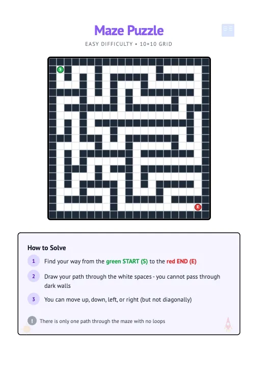 Maze puzzle