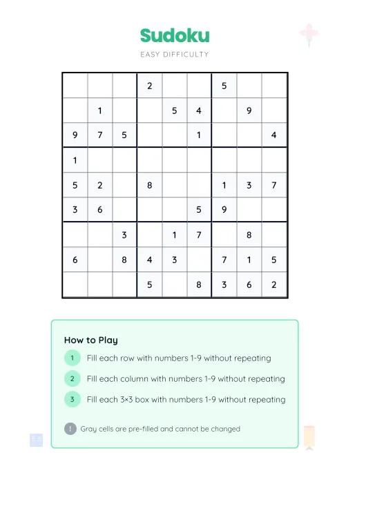 Sudoku puzzle